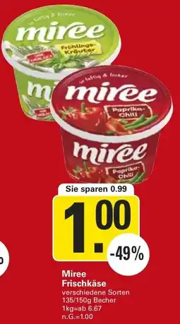 WEZ Miree Frischkäse Angebot