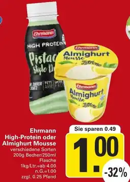 WEZ Ehrmann High-Protein oder Almighurt Mousse Angebot