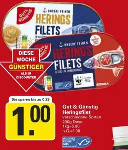 WEZ Gut & Günstig Heringsfilet Angebot