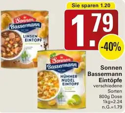 WEZ Sonnen Bassermann Eintöpfe Angebot