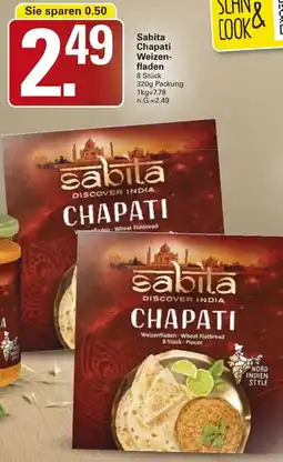 WEZ Sabita Chapati Weizenfladen Angebot