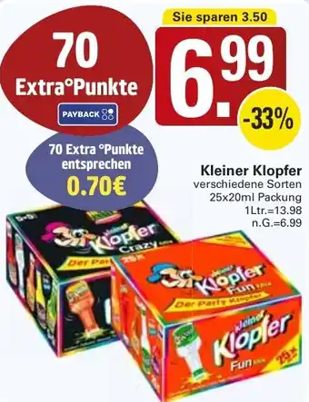 WEZ Kleiner Klopfer Angebot