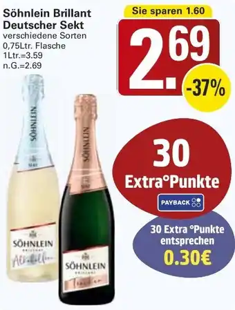 WEZ Söhnlein Brillant Deutscher Sekt Angebot