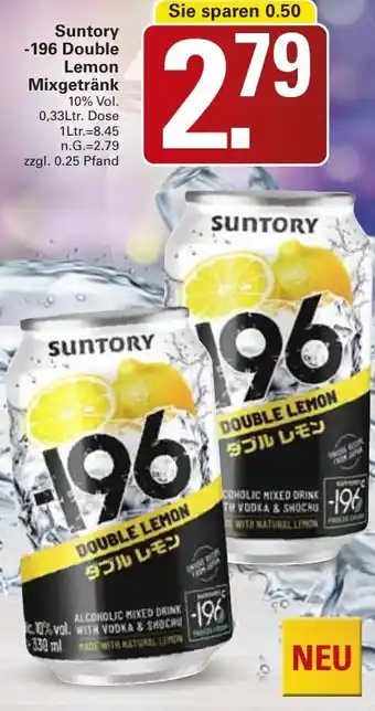 WEZ Suntory -196 Double Lemon Mixgetränk Angebot