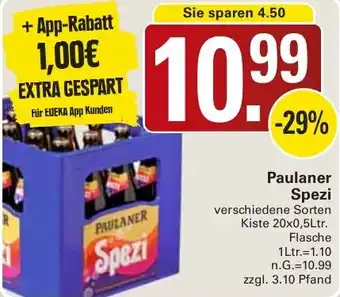 WEZ Paulaner Spezi Angebot