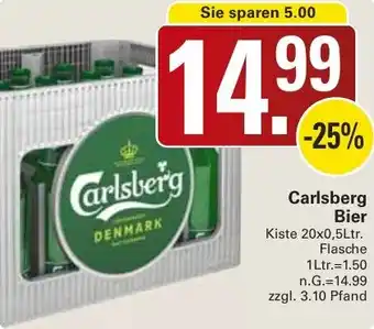 WEZ Carlsberg Bier Angebot