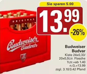 WEZ Budweiser Budvar Angebot