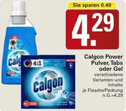 WEZ Calgon Power Pulver, Tabs oder Gel Angebot