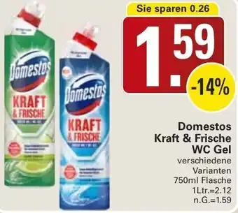 WEZ Domestos Kraft & Frische WC Gel Angebot