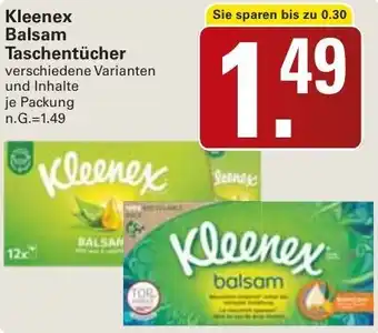 WEZ Kleenex Balsam Taschentücher Angebot