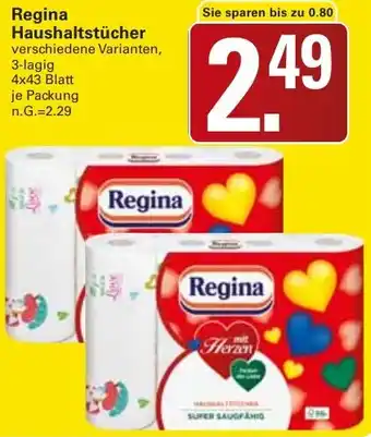 WEZ Regina Haushaltstücher Angebot