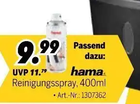 MEDIMAX hama Reinigungsspray Angebot