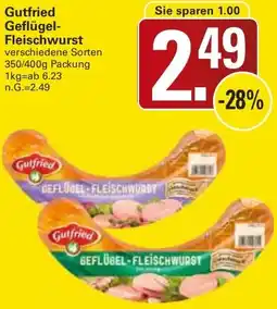 WEZ Gutfried Geflügel Fleischwurst Angebot