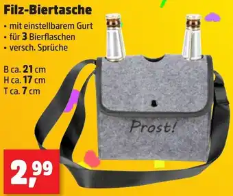 Thomas Philipps Filz-Biertasche Angebot