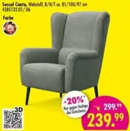 Möbel Boss Sessel Canto Angebot