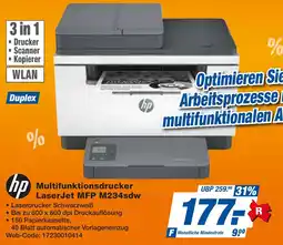 expert Techno Land hp Multifunktionsdrucker LaserJet MFP M234sdw Angebot