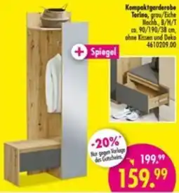 Möbel Boss Kompaktgarderobe Torino Angebot