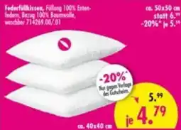 Möbel Boss Federfüllkissen Angebot