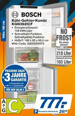 expert Techno Land BOSCH Kühl-Gefrier-Kombi KGN362ICF Angebot