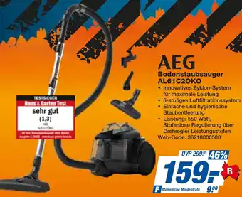 expert Techno Land AEG Bodenstaubsauger AL61C2ÖKO Angebot