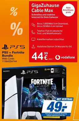 expert Techno Land SONY PS5 + Fortnite Bundle Angebot