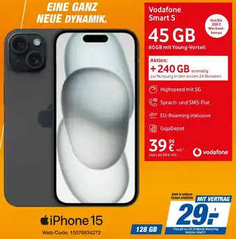 expert Techno Land Apple iPhone 15 Angebot