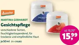 Biomarkt demeter MARTINA GEBHARDT Gesichtspflege Angebot