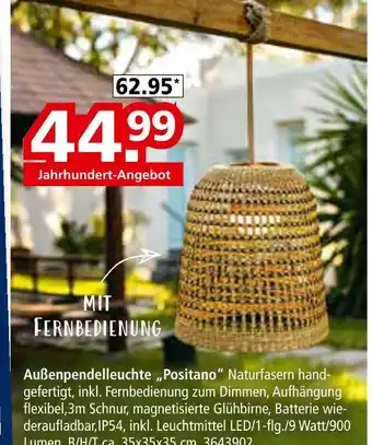 Segmüller Außenpendelleuchte „positano“ Angebot