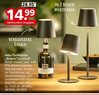 Segmüller Akku-tischleuchte Angebot