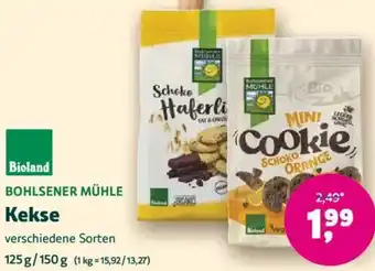 Biomarkt BOHLSENER MÜHLE Kekse Angebot