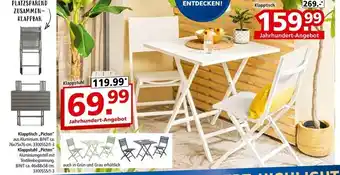 Segmüller Klappstuhl „picton“ oder klapptisch „picton“ Angebot