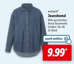 Lidl Esmara jeanshemd Angebot