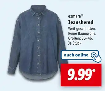 Lidl Esmara jeanshemd Angebot