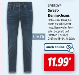 Lidl Livergy sweat-denim-jeans Angebot