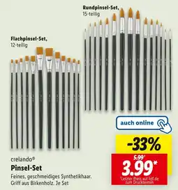 Lidl Crelando pinsel-set Angebot