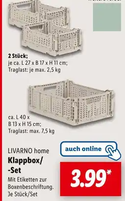 Lidl Livarno home klappbox/-set Angebot