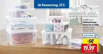 Lidl Livarno home aufbewahrungsboxen-set, 8-teilig Angebot