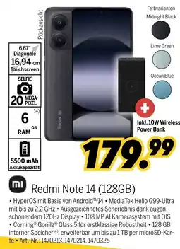 MEDIMAX Xiaomi Redmi Note 14 (128GB) Angebot