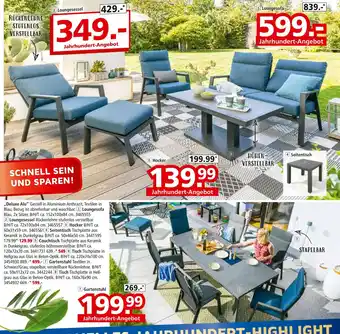 Segmüller Deluxe alu loungegarnitur „deluxe alu“ Angebot