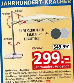 Segmüller Pendelschirm „ravenna“ Angebot