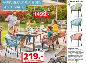 Segmüller Stapelsessel „muses“ oder auszugstisch „ancone“ Angebot