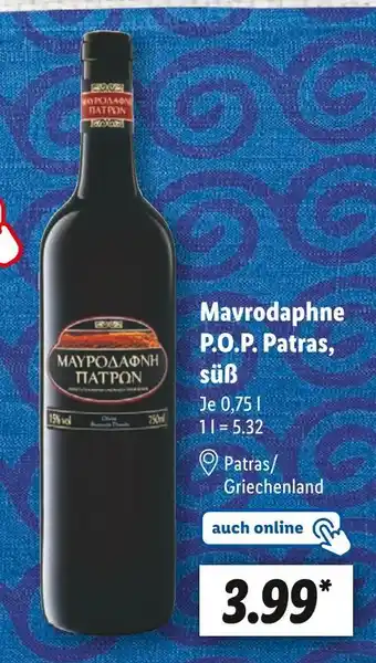 Lidl Mavrodaphne p.o.p. patras, süß Angebot