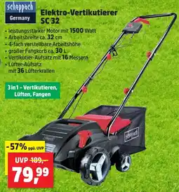 Thomas Philipps Scheppach Elektro-Vertikutierer SC 32 Angebot