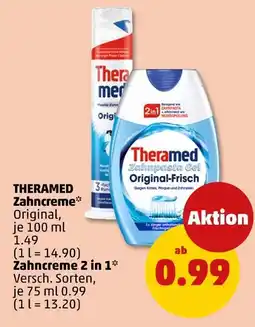 PENNY Theramed zahncreme oder zahncreme 2 in 1 Angebot