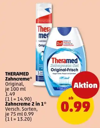 PENNY Theramed zahncreme oder zahncreme 2 in 1 Angebot