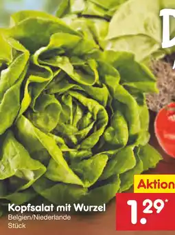 Netto Marken-Discount Kopfsalat mit wurzel Angebot