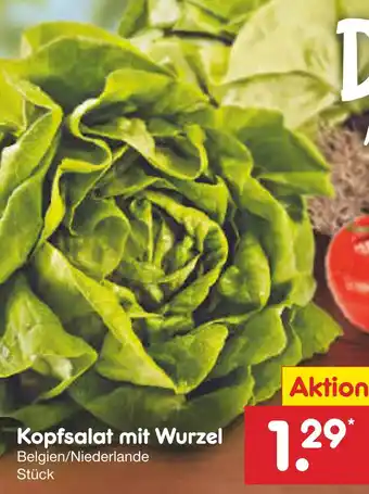 Netto Marken-Discount Kopfsalat mit wurzel Angebot