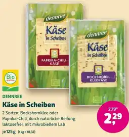 Biomarkt DENNREE Käse in Scheiben Angebot