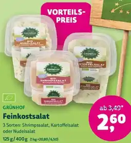 Biomarkt GRÜNHOF Feinkostsalat Angebot