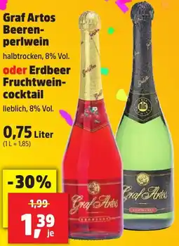 Thomas Philipps Graf Artos Beerenperlwein oder Erdbeer Fruchtweincocktail Angebot